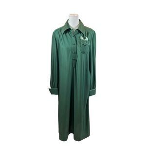 Vintage Ladies Brand New Without Tags Schrader Sport Green‎ Shift Dress Size 16